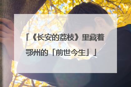 《长安的荔枝》里藏着鄂州的「前世今生」