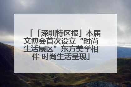 「深圳特区报」本届文博会首次设立“时尚生活展区”东方美学相伴 时尚生活呈现