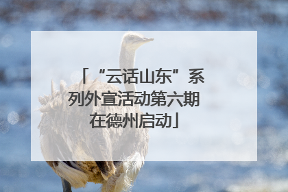 “云话山东”系列外宣活动第六期在德州启动
