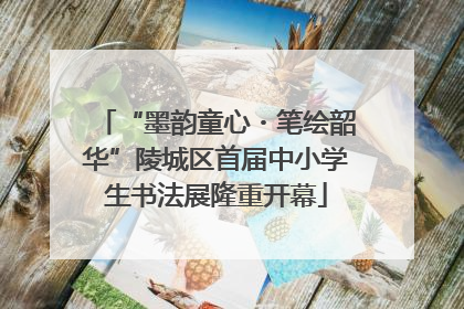 “墨韵童心・笔绘韶华”陵城区首届中小学生书法展隆重开幕