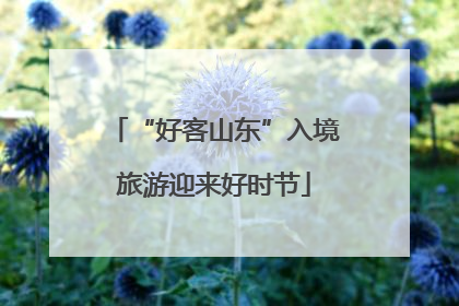 “好客山东”入境旅游迎来好时节