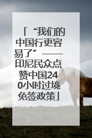 “我们的中国行更容易了”——印尼民众点赞中国240小时过境免签政策