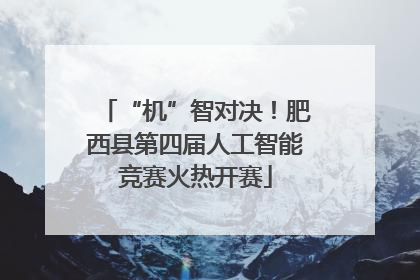 “机”智对决！肥西县第四届人工智能竞赛火热开赛