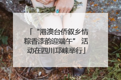 “港澳台侨叙乡情 粽香漆韵迎端午” 活动在四川邛崃举行