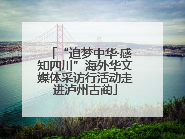 “追梦中华·感知四川”海外华文媒体采访行活动走进泸州古蔺