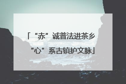 “赤”诚普法进茶乡 “心”系古镇护文脉