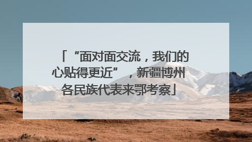 “面对面交流，我们的心贴得更近”，新疆博州各民族代表来鄂考察