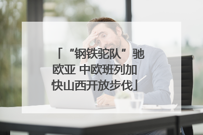 “钢铁驼队”驰欧亚 中欧班列加快山西开放步伐