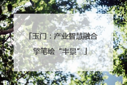 玉门：产业智慧融合 擎笔绘“丰景”