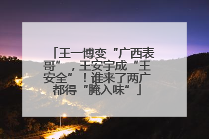 王一博变“广西表哥”，王安宇成“王安全”！谁来了两广都得“腌入味”