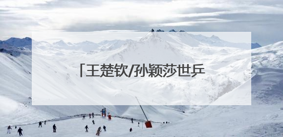 王楚钦/孙颖莎世乒赛混双“三连冠”