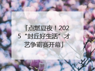 点燃夏夜！2025“封丘好生活”才艺争霸赛开幕