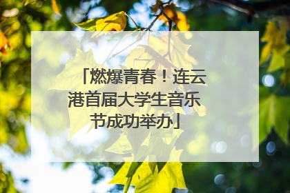 燃爆青春！连云港首届大学生音乐节成功举办