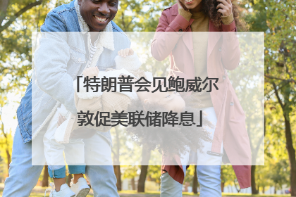 特朗普会见鲍威尔 敦促美联储降息