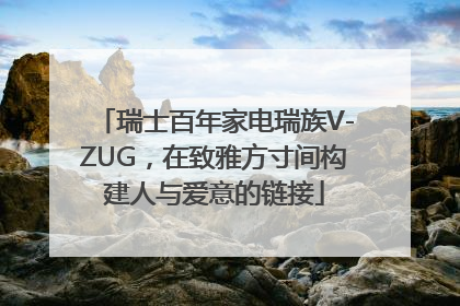 瑞士百年家电瑞族V-ZUG，在致雅方寸间构建人与爱意的链接