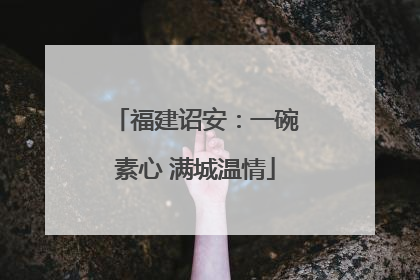 福建诏安：一碗素心 满城温情