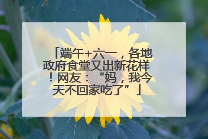 端午+六一，各地政府食堂又出新花样！网友：“妈，我今天不回家吃了”