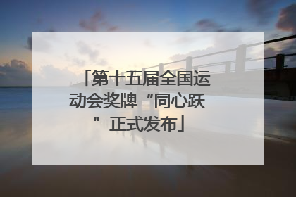 第十五届全国运动会奖牌“同心跃”正式发布
