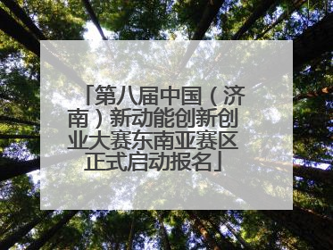 第八届中国（济南）新动能创新创业大赛东南亚赛区正式启动报名