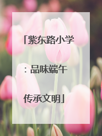 紫东路小学：品味端午 传承文明