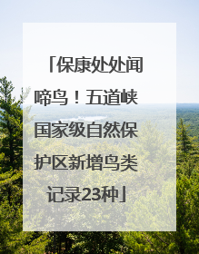 保康处处闻啼鸟！五道峡国家级自然保护区新增鸟类记录23种