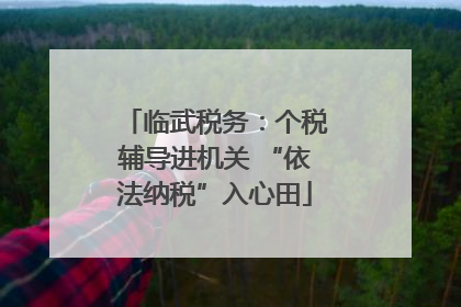 临武税务：个税辅导进机关 “依法纳税”入心田