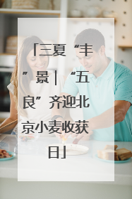 三夏“丰”景｜“五良”齐迎北京小麦收获日