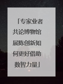 专家业者共论博物馆展陈创新如何更好借助数智力量