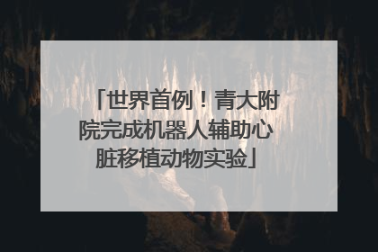 世界首例！青大附院完成机器人辅助心脏移植动物实验