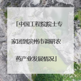 中国工程院院士专家团到滨州市调研农药产业发展情况