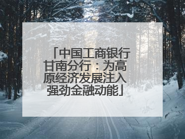 中国工商银行甘南分行：为高原经济发展注入强劲金融动能