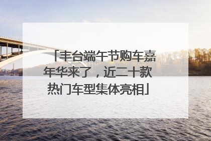 丰台端午节购车嘉年华来了，近二十款热门车型集体亮相