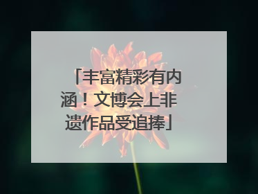 丰富精彩有内涵！文博会上非遗作品受追捧