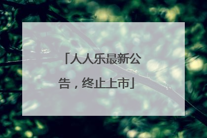 人人乐最新公告，终止上市