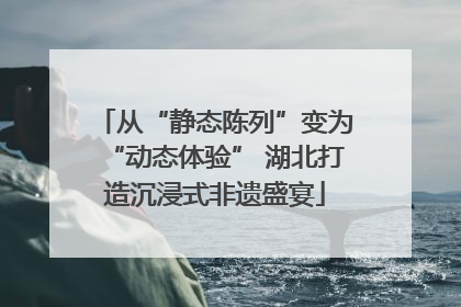 从“静态陈列”变为“动态体验” 湖北打造沉浸式非遗盛宴