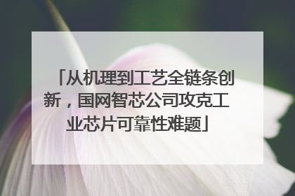 从机理到工艺全链条创新，国网智芯公司攻克工业芯片可靠性难题
