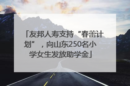 友邦人寿支持“春蕾计划”，向山东250名小学女生发放助学金