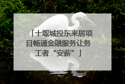 十堰城投东来居项目畅通金融服务让务工者“安薪”