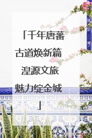 千年唐蕃古道焕新篇 湟源文旅魅力绽金城