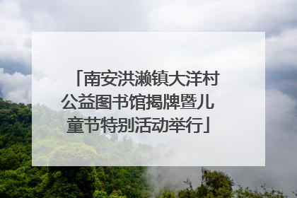 南安洪濑镇大洋村公益图书馆揭牌暨儿童节特别活动举行