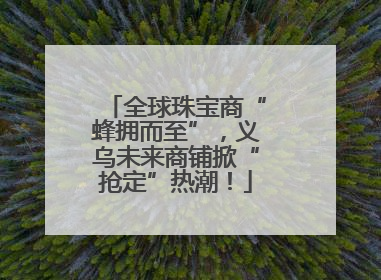 全球珠宝商“蜂拥而至”，义乌未来商铺掀“抢定”热潮！