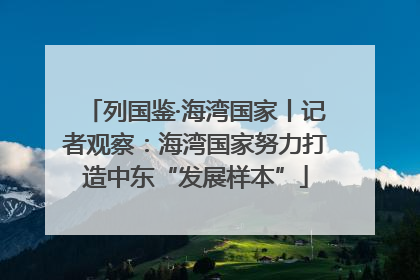 列国鉴·海湾国家丨记者观察：海湾国家努力打造中东“发展样本”