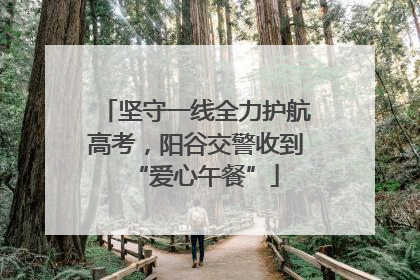 坚守一线全力护航高考，阳谷交警收到“爱心午餐”