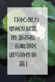 同心聚力擘画发展蓝图 浙苏皖三省毗邻区谱写协作新篇