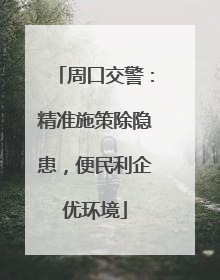周口交警：精准施策除隐患，便民利企优环境