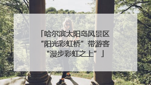 哈尔滨太阳岛风景区“阳光彩虹桥”带游客“漫步彩虹之上”