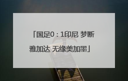 国足0∶1印尼 梦断雅加达 无缘美加墨