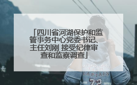 四川省河湖保护和监管事务中心党委书记、主任刘刚 接受纪律审查和监察调查