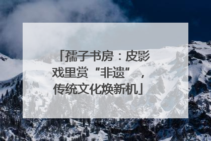 孺子书房：皮影戏里赏“非遗”，传统文化焕新机