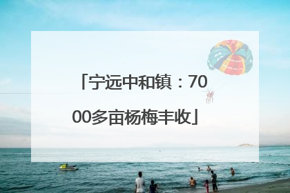 宁远中和镇：7000多亩杨梅丰收